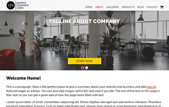 General Business html website template