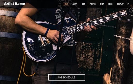 Music and Entertainment html website template