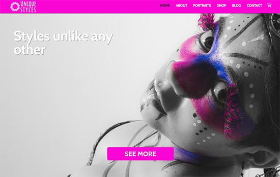 Beauty and Fashion html website template